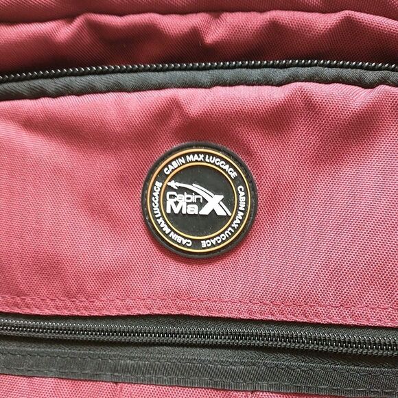 Cabin Max Metz ~30L Hand Luggage Backpack Red Burgundy 50x37x17 cm - Picture 7 of 11